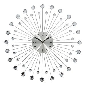 ΡΟΛΟΙ ΤΟΙΧΟΥ ΜΕΤΑΛΛΙΚΟ ΣΕ ΑΣΗΜΙ ΧΡΩΜΑ ΜΕ ΔΙΑΦΑΝΟΥΣ ΚΡΥΣΤΑΛΛΟΥΣ 50x50x4εκ. ANKOR