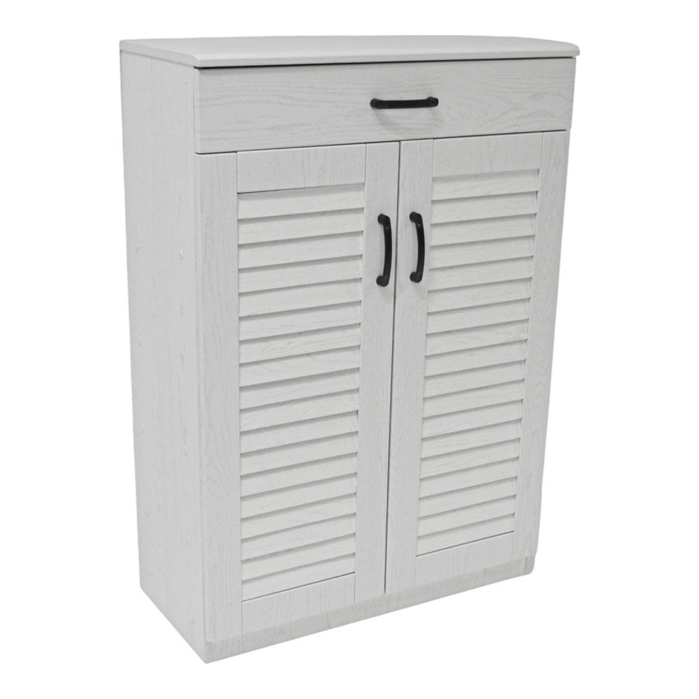 ΠΑΠΟΥΤΣΟΘΗΚΗ ΝΤΟΥΛΑΠΙ ΜΕ ΣΥΡΤΑΡΙ ΞΥΛΙΝΟ 68x32x98εκ.ΣΕ ΑΣΠΡΟ ΧΡΩΜΑ ANKOR