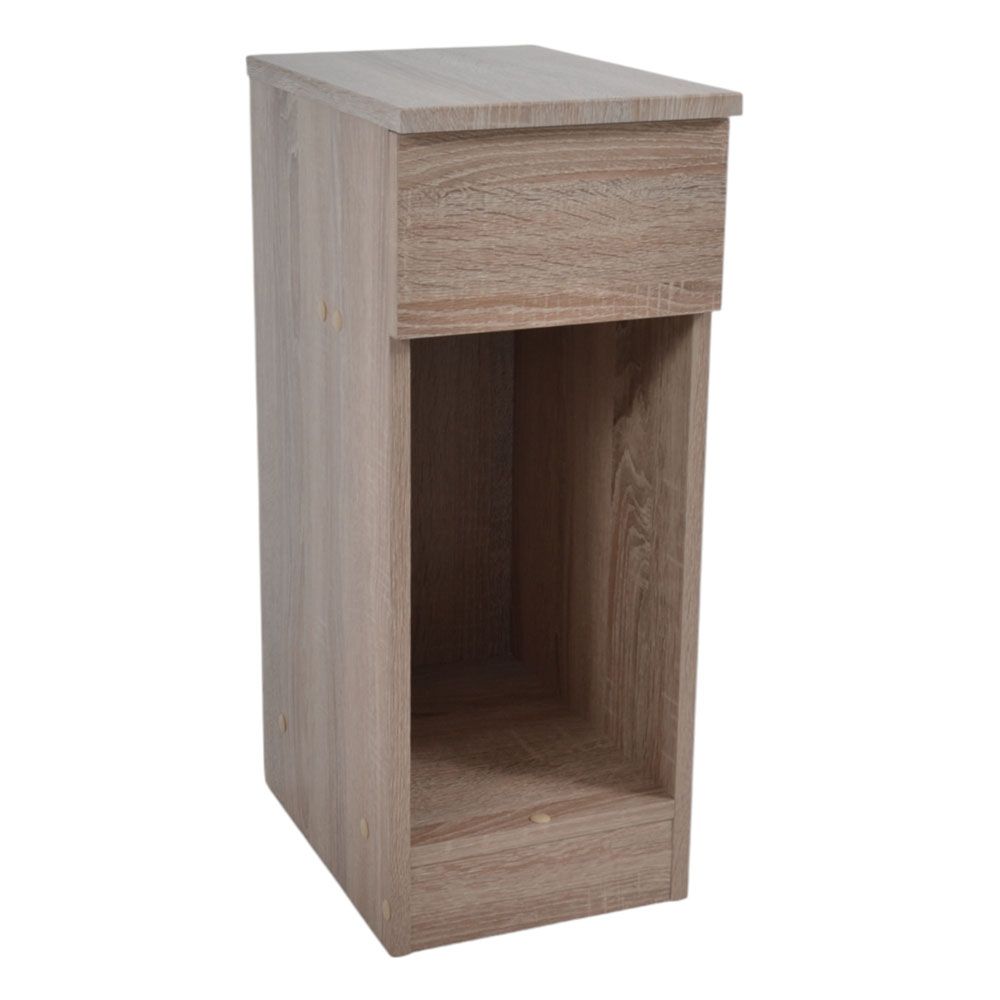 ΚΟΜΟΔΙΝΟ ΞΥΛΙΝΟ ΜΕ ΕΝΑ ΣΥΡΤΑΡΙ ΣΕ ΦΥΣΙΚΟ ΧΡΩΜΑ 24x33x60εκ. ANKOR