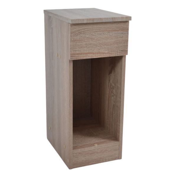 ΚΟΜΟΔΙΝΟ ΞΥΛΙΝΟ ΜΕ ΕΝΑ ΣΥΡΤΑΡΙ ΣΕ ΦΥΣΙΚΟ ΧΡΩΜΑ 24x33x60εκ. ANKOR