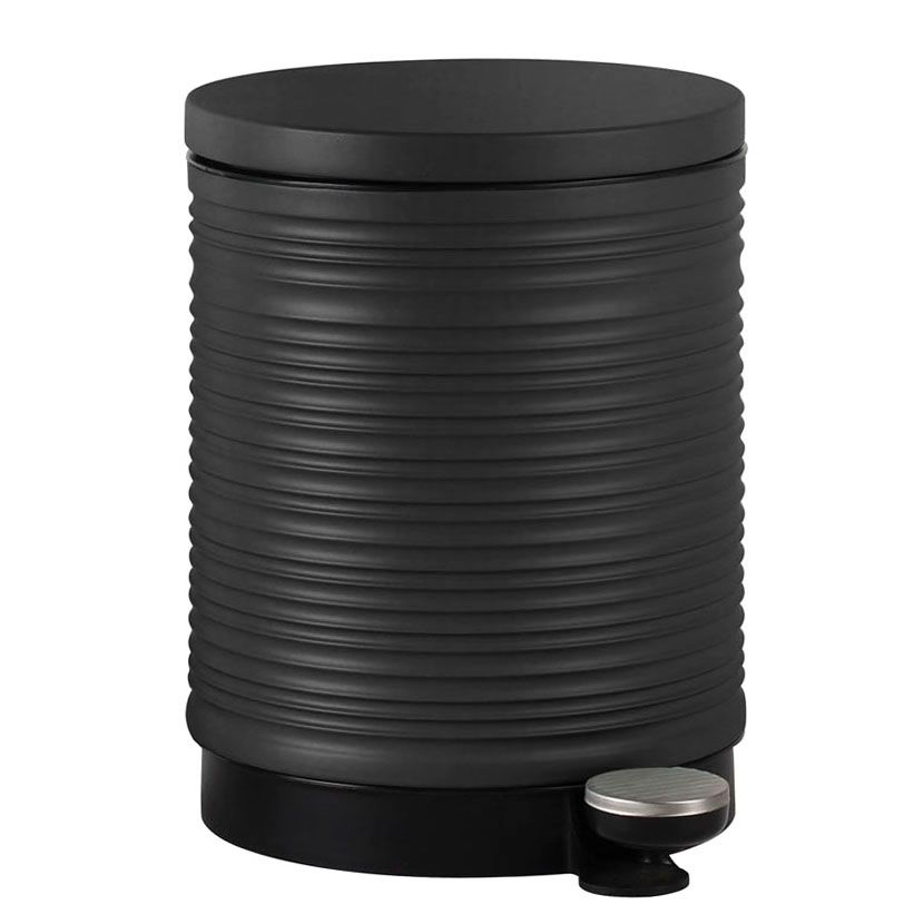 ΚΑΛΑΘΙ ΜΠΑΝΙΟΥ 5lt ΜΕΤΑΛΛΙΚΟ ΡΙΓΕ ΣΕ ΧΡΩΜΑ ΑΝΘΡΑΚΙ  ΜΑΤ SOFT CLOSE ANKOR