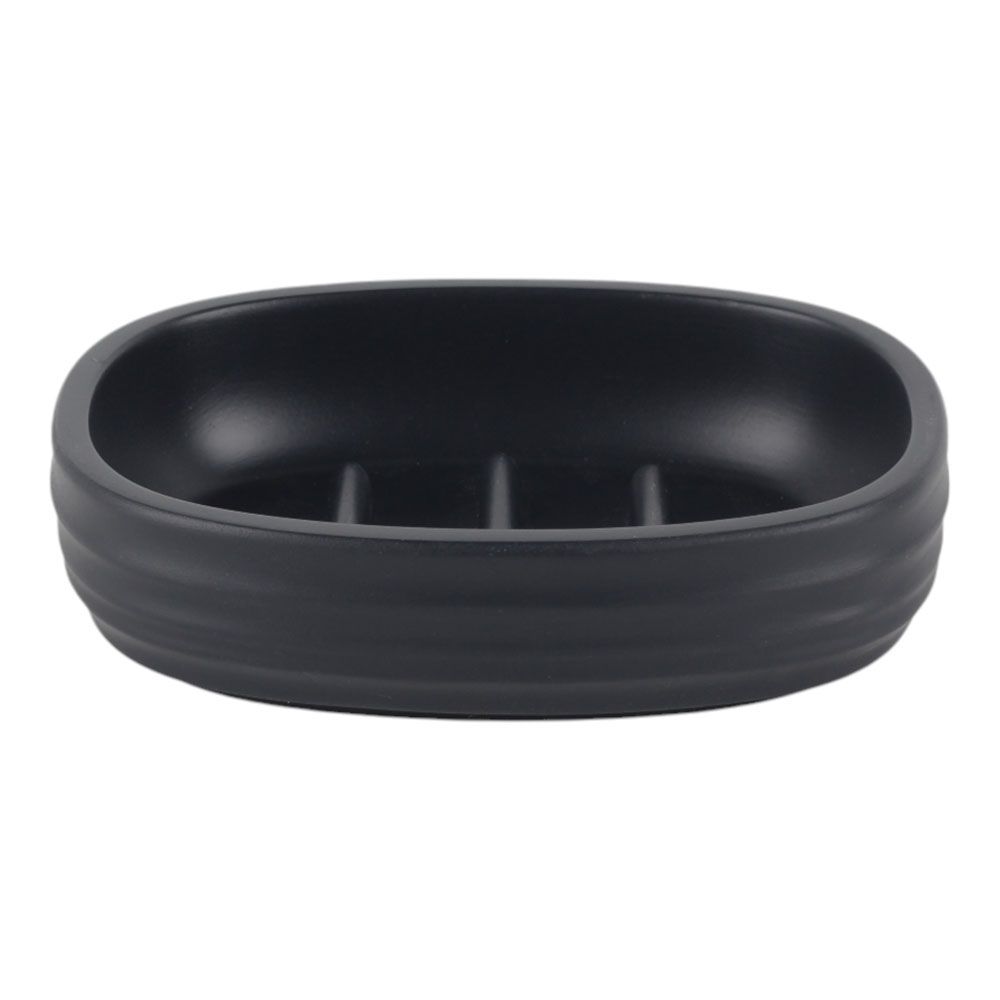 ΣΑΠΟΥΝΟΘΗΚΗ ΠΟΛΥΕΣΤΕΡΙΚΗ ΡΙΓΕ ΣΕ ΧΡΩΜΑ ΑΝΘΡΑΚΙ ΜΑΤ 11,8x9,3x3εκ. ANKOR