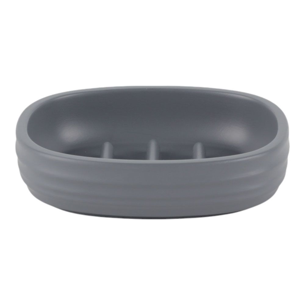 ΣΑΠΟΥΝΟΘΗΚΗ ΠΟΛΥΕΣΤΕΡΙΚΗ ΡΙΓΕ ΣΕ ΧΡΩΜΑ ΓΚΡΙ ΜΑΤ 11,8x9,3x3εκ. ANKOR