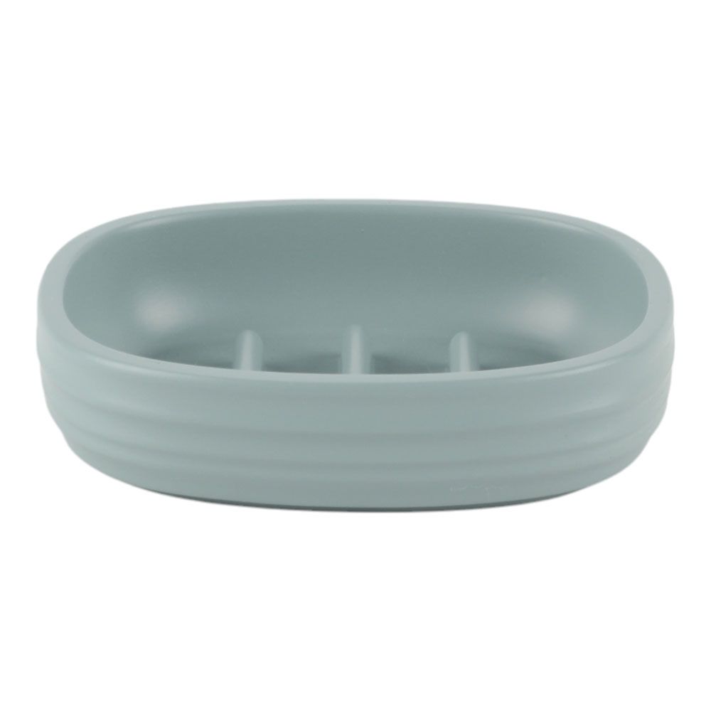 ΣΑΠΟΥΝΟΘΗΚΗ ΠΟΛΥΕΣΤΕΡΙΚΗ ΡΙΓΕ ΣΕ ΧΡΩΜΑ MINT ΜΑΤ 11,8x9,3x3εκ. ANKOR