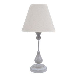 ΦΩΤΙΣΤΙΚΟ ΕΠΙΤΡΑΠΕΖΙΟ ΓΚΡΙ ΑΝΤΙΚΕ ΜΕ ΜΠΕΖ ΚΑΠΕΛΟ 19x19x37εκ.ANKOR