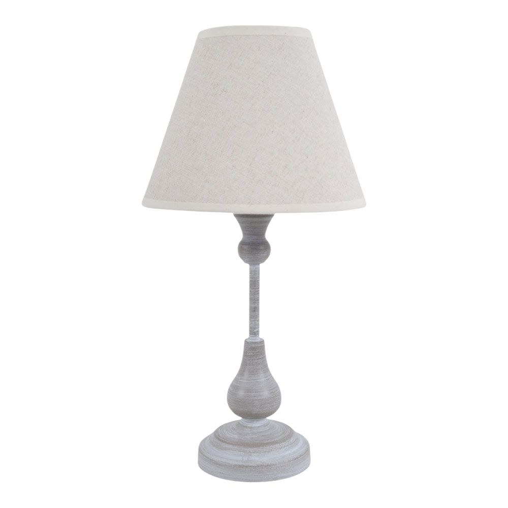 ΦΩΤΙΣΤΙΚΟ ΕΠΙΤΡΑΠΕΖΙΟ ΓΚΡΙ ΑΝΤΙΚΕ ΜΕ ΜΠΕΖ ΚΑΠΕΛΟ 19x19x37εκ.ANKOR