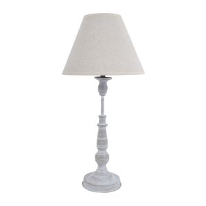 ΦΩΤΙΣΤΙΚΟ ΕΠΙΤΡΑΠΕΖΙΟ ΓΚΡΙ ΑΝΤΙΚΕ ΜΕ ΜΠΕΖ ΚΑΠΕΛΟ 23x23x49εκ.ANKOR