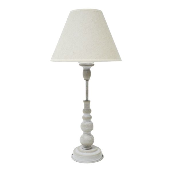 ΦΩΤΙΣΤΙΚΟ ΕΠΙΤΡΑΠΕΖΙΟ ΓΚΡΙ ΑΝΤΙΚΕ ΜΕ ΜΠΕΖ ΚΑΠΕΛΟ 23x23x49εκ.ANKOR