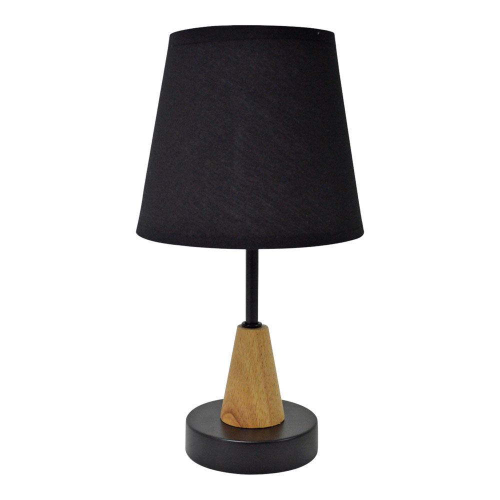 ΦΩΤΙΣΤΙΚΟ ΕΠΙΤΡΑΠΕΖΙΟ ΜΕΤΑΛΛΙΚΟ ΣΕ ΜΑΥΡΟ ΧΡΩΜΑ ΜΕ ΞΥΛΙΝΗ ΔΙΑΚΟΣΜΗΣΗ 16x16x30εκ. ANKOR