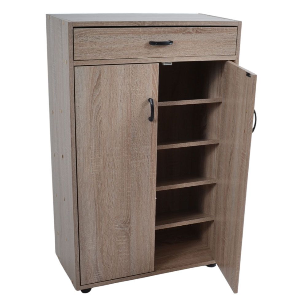 ΠΑΠΟΥΤΣΟΘΗΚΗ ΝΤΟΥΛΑΠΙ ΜΕ ΣΥΡΤΑΡΙ ΞΥΛΙΝΟ ΣΕ ΦΥΣΙΚΟ ΧΡΩΜΑ 60x30x95εκ.  ANKOR