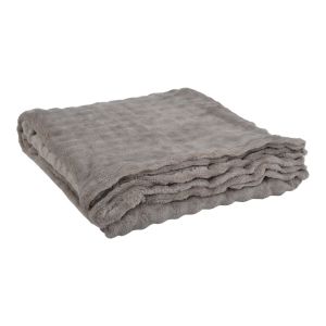 ΚΟΥΒΕΡΤΑ FLEECE ΜΕ ΒΕΛΟΥΔΙΝΗ ΥΦΗ ΣΕ TAUPE ΧΡΩΜΑ 150x200εκ. ANKOR