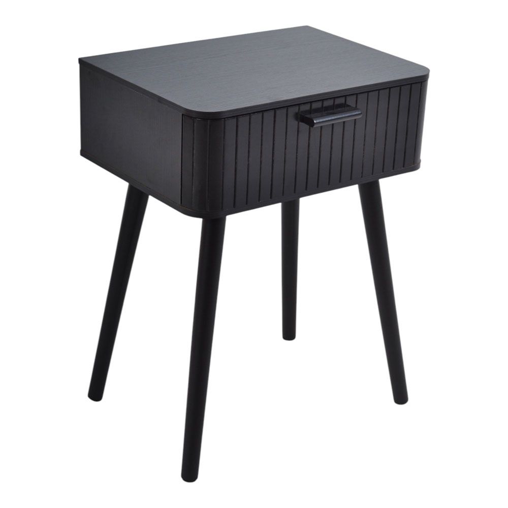 ΚΟΜΟΔΙΝΟ ΞΥΛΙΝΟ ΜΕ ΣΥΡΤΑΡΙ ΣΕ ΜΑΥΡΟ ΧΡΩΜΑ 40x29x52εκ. ANKOR