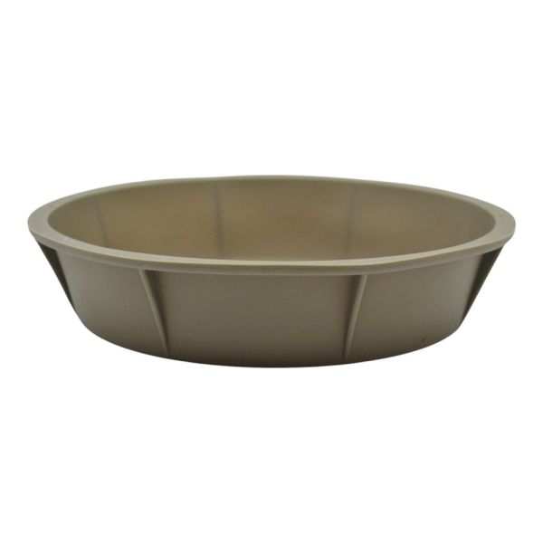 ΤΑΨΑΚΙ ΣΙΛΙΚΟΝΗΣ ΣΤΡΟΓΓΥΛΟ ΣΕ TAUPE ΧΡΩΜΑ 24x24x5,5εκ. ANKOR