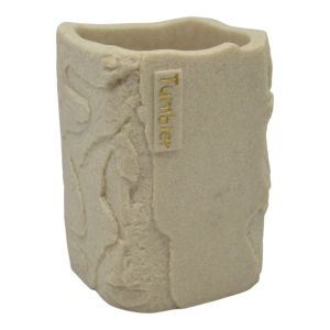 ΠΟΤΗΡΟΘΗΚΗ ΠΟΛΥΕΣΤΕΡΙΚΗ ΜΠΕΖ ΜΕ ΟΨΗ ΠΕΤΡΑΣ 7,7x7,7x10,8εκ.ANKOR