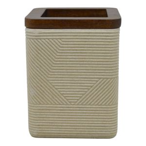 ΠΟΤΗΡΟΘΗΚΗ ΠΟΛΥΕΣΤΕΡΙΚΗ ΜΠΕΖ ΤΕΤΡΑΓΩΝΗ ΜΕ ΞΥΛΟ ΑΚΑΚΙΑΣ 8x8x10εκ.ANKOR