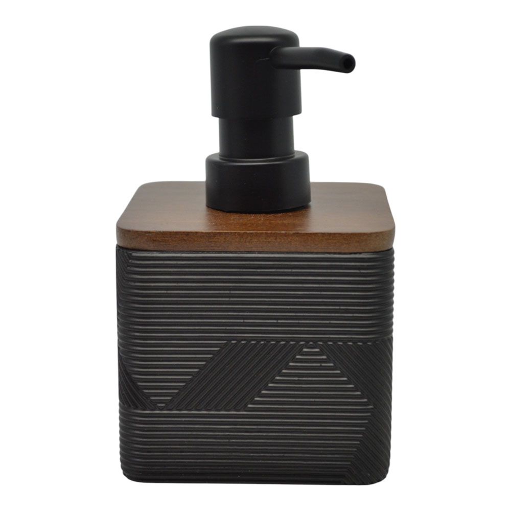 DISPENSER ΠΟΛΥΕΣΤΕΡΙΚΟ ΜΑΥΡΟ ΤΕΤΡΑΓΩΝΟ ΜΕ ΞΥΛΟ ΑΚΑΚΙΑΣ 8,3x8,3x13,5εκ.ANKOR