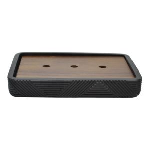 ΣΑΠΟΥΝΟΘΗΚΗ ΠΟΛΥΕΣΤΕΡΙΚΗ ΜΑΥΡΗ ΜΕ ΞΥΛΟ ΑΚΑΚΙΑΣ 13,1x9,2εκ.ANKOR