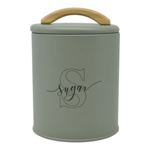 ΒΑΖΟ ΜΕΤΑΛΛΙΚΟ ΛΑΔΙ ΜΕ ΞΥΛΙΝΗ ΛΑΒΗ Sugar 11x11x15εκ.ANKOR