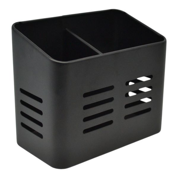 ΚΟΥΤΑΛΟΘΗΚΗ ΜΕΤΑΛΛΙΚΗ ΔΙΠΛΗ ΣΕ ΜΑΥΡΟ ΜΑΤ ΧΡΩΜΑ 16x9x13εκ. ANKOR