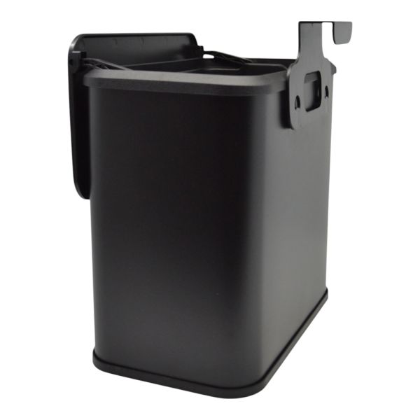 ΚΑΔΟΣ ΑΠΟΡΡΙΜΑΤΩΝ 5lt ΙNOX ΣΕ ΜΑΥΡΟ ΧΡΩΜΑ ΜΕ ΓΑΝΤΖΟ ΓΙΑ  ΝΤΟΥΛΑΠΙ 25x15,1x24,7εκ. ANKOR