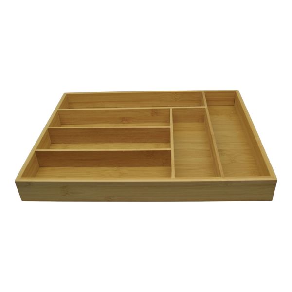 ΚΟΥΤΙ ΑΠΟΘΗΚΕΥΣΗΣ ΚΑΙ ΟΡΓΑΝΩΣΗΣ ΑΠΟ ΞΥΛΟ ΜΠΑΜΠΟΥ 6 ΘΕΣΕΩΝ 40x30x4,5εκ. ANKOR