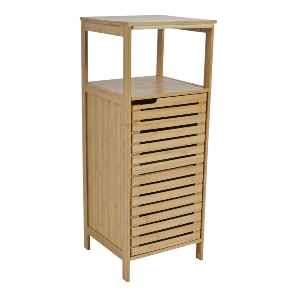 ΝΤΟΥΛΑΠΙ ΜΕ ΡΑΦΙΑ ΑΠΟ ΞΥΛΟ ΜΠΑΜΠOΥ 30x30x79εκ. ANKOR