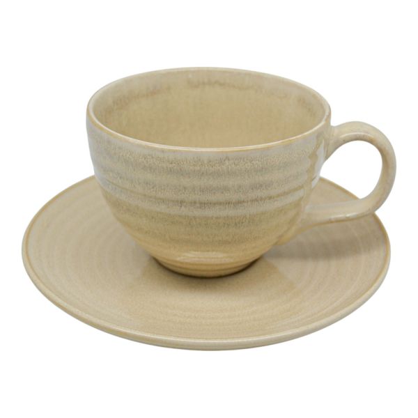 ΣΕΤ 6 ΦΛΥΤΖΑΝΙΑ ΤΣΑΓΙΟΥ ΚΕΡΑΜΙΚΑ 294ml ΣΕ ΜΠΕΖ ΧΡΩΜΑ ANKOR