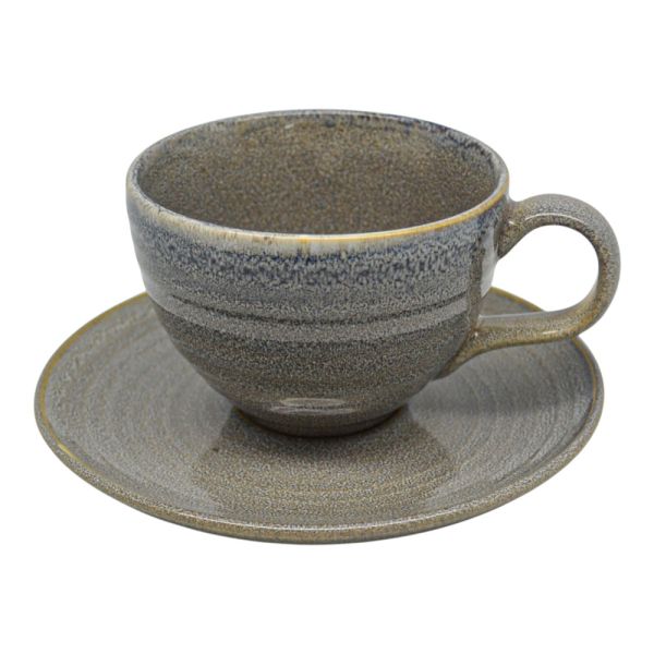 ΣΕΤ 6 ΦΛΥΤΖΑΝΙΑ ΤΣΑΓΙΟΥ ΚΕΡΑΜΙΚΑ 294ml ΣΕ ΓΚΡΙ ΧΡΩΜΑ ANKOR