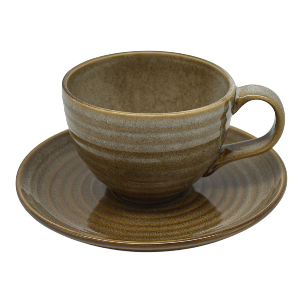 ΣΕΤ 6 ΦΛΥΤΖΑΝΙΑ ΚΑΦΕ  ΚΕΡΑΜΙΚΑ 160ml ΣΕ ΚΑΦΕ ΧΡΩΜΑ ANKOR