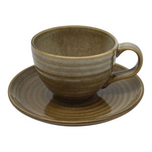 ΣΕΤ 6 ΦΛΥΤΖΑΝΙΑ ΚΑΦΕ  ΚΕΡΑΜΙΚΑ 160ml ΣΕ ΚΑΦΕ ΧΡΩΜΑ ANKOR