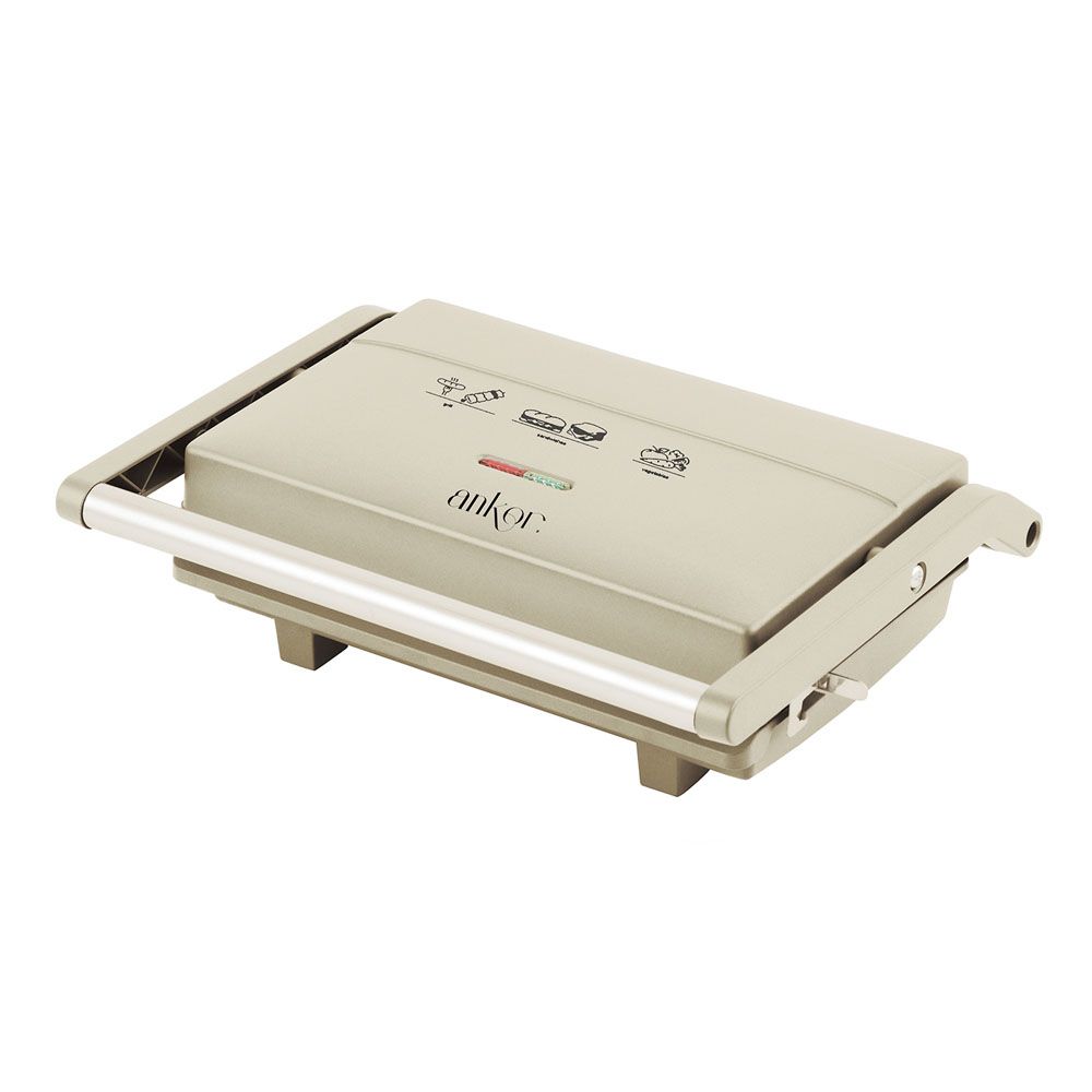 ΤΟΣΤΙΕΡΑ ΨΗΣΤΙΕΡΑ GRILL 2 ΘΕΣΕΩΝ ΣΕ ΜΠΕΖ ΧΡΩΜΑ 1300W ANKOR