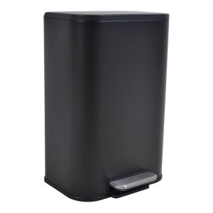 ΚΑΔΟΣ ΑΠΟΡΡΙΜΑΤΩΝ SOUL 12L SOFT CLOSE ΙΝΟΧ ΜΑΥΡΟ ΜΑΤ ANKOR