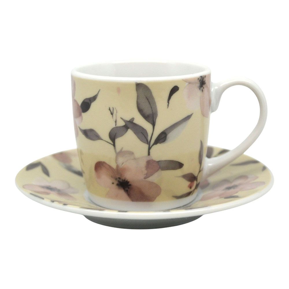 ΣΕΤ ΦΛΥΤΖΑΝΙΑ ΚΑΦΕ ΠΟΡΣΕΛΑΝΙΝΑ 110ml ΦΛΟΡΑΛ ΣΧΕΔΙΟ ANKOR