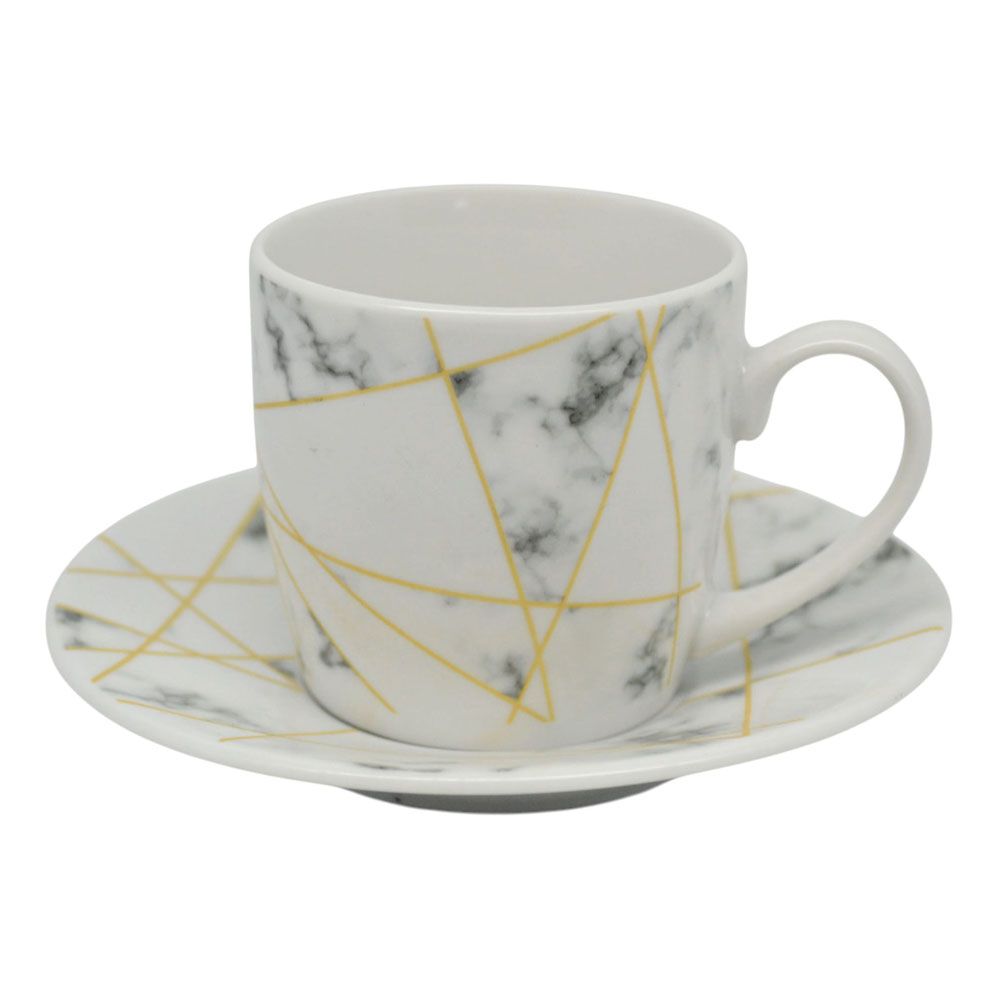 ΣΕΤ ΦΛΥΤΖΑΝΙΑ ΚΑΦΕ ΠΟΡΣΕΛΑΝΙΝΑ 110ml ΑΣΠΡΟ ΜΑΡΜΑΡΟ ANKOR