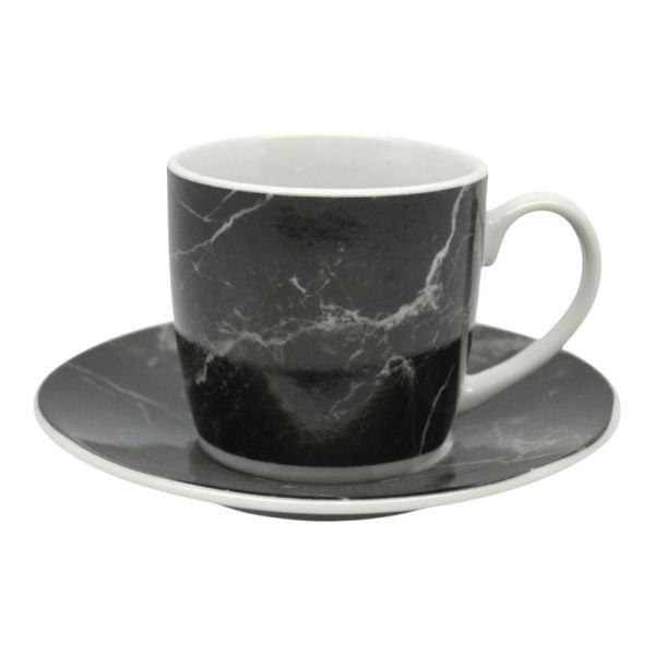 ΣΕΤ ΦΛΥΤΖΑΝΙΑ ΚΑΦΕ ΠΟΡΣΕΛΑΝΙΝΑ 110ml ΜΑΥΡΟ ΜΑΡΜΑΡΟ ANKOR