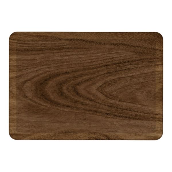 ΔΙΣΚΟΣ ΜΕΛΑΜΙΝΗΣ ΜΕ ΣΧΕΔΙΟ ΕΦΕ ΞΥΛΟΥ ΣΕ ΚΑΦΕ ΑΠΟΧΡΩΣΗ 21,5x14,5x2εκ. ANKOR