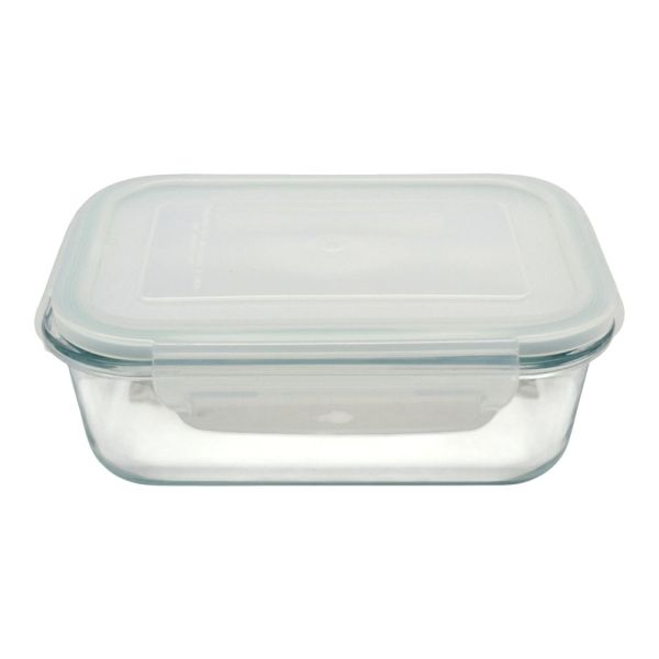 ΦΑΓΗΤΟΔΟΧΕΙΟ ΟΡΘΟΓΩΝΙΟ ΑΠΟ ΠΥΡΑΝΤΟΧΟ ΓΥΑΛΙ ΜΕ ΠΛΑΣΤΙΚΟ ΚΑΠΑΚΙ 0,65lt ANKOR