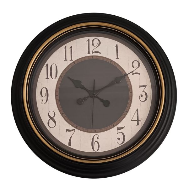 ΡΟΛΟΙ ΤΟΙΧΟΥ ΠΛΑΣΤΙΚΟ ΣΕ ΜΑΥΡΟ VINTAGE ΧΡΩΜΑ 50,3x50,3x5,2εκ.ANKOR