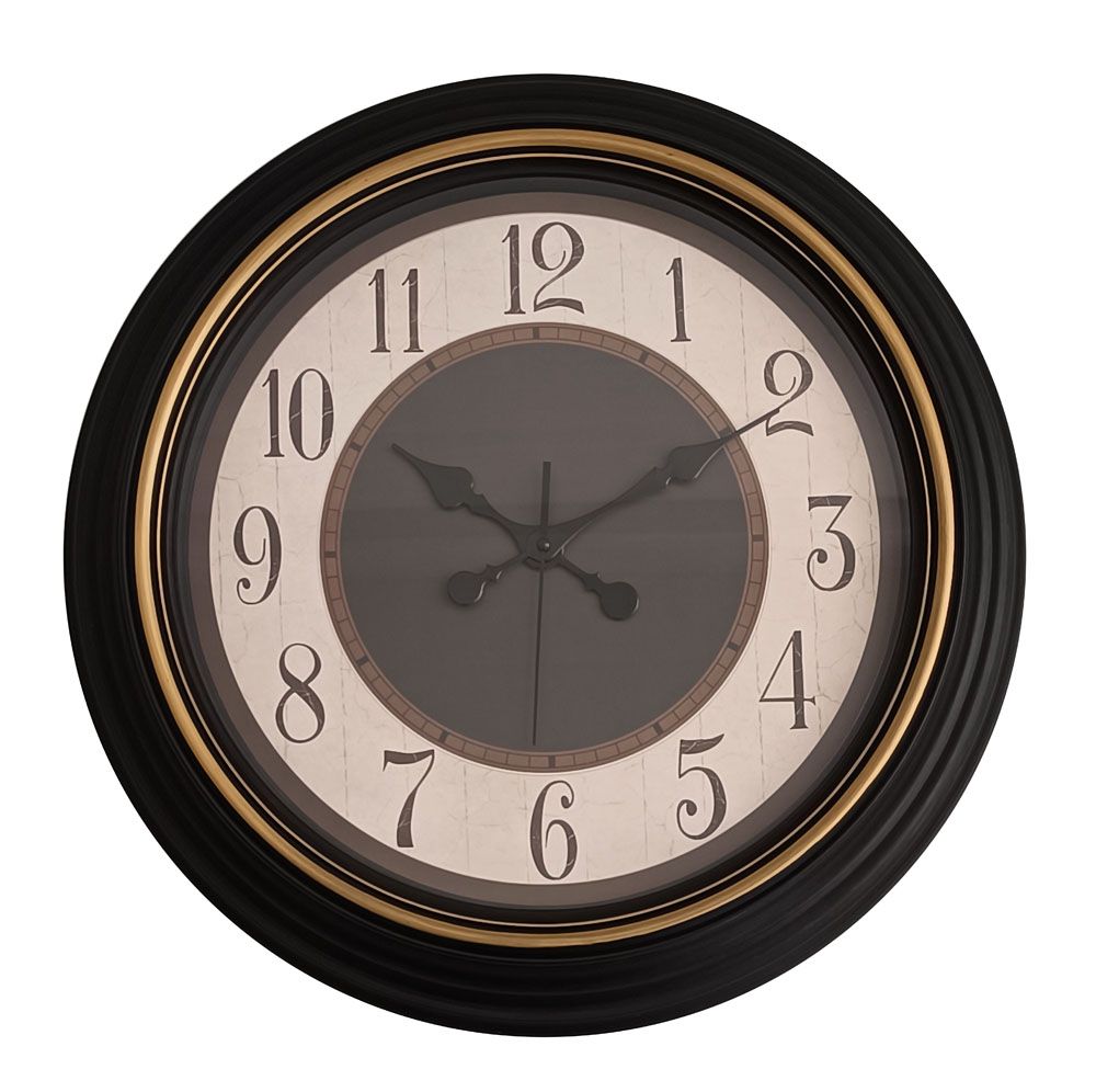 ΡΟΛΟΙ ΤΟΙΧΟΥ ΠΛΑΣΤΙΚΟ ΣΕ ΜΑΥΡΟ VINTAGE ΧΡΩΜΑ 50,3x50,3x5,2εκ.ANKOR