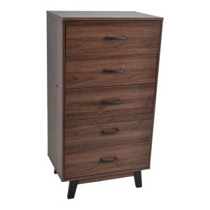 ΣΥΡΤΑΡΙΕΡΑ ΞΥΛΙΝΗ ΜΕ 5 ΣΥΡΤΑΡΙΑ ΣΕ ΚΑΡΥΔΙ ΧΡΩΜΑ 60x40x112εκ. ANKOR