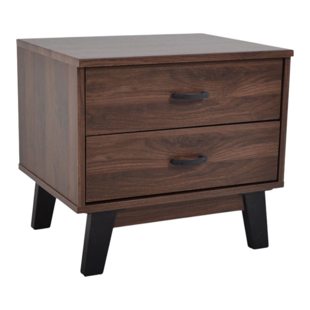 ΚΟΜΟΔΙΝΟ ΞΥΛΙΝΟ ΜΕ ΔΥΟ ΣΥΡΤΑΡΙΑ ΣΕ ΚΑΡΥΔΙ ΧΡΩΜΑ 48x38x44εκ. ANKOR