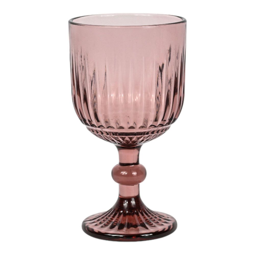 ΣΕΤ 6 ΤΜΧ ΠΟΤΗΡΙΑ ΓΥΑΛΙΝΑ  ΚΟΛΟΝΑΤΑ 350ml ΣΕ ΜΩΒ ΧΡΩΜΑ ANKOR