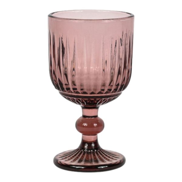 ΣΕΤ 6 ΤΜΧ ΠΟΤΗΡΙΑ ΓΥΑΛΙΝΑ  ΚΟΛΟΝΑΤΑ 235ml ΣΕ ΜΩΒ ΧΡΩΜΑ ANKOR