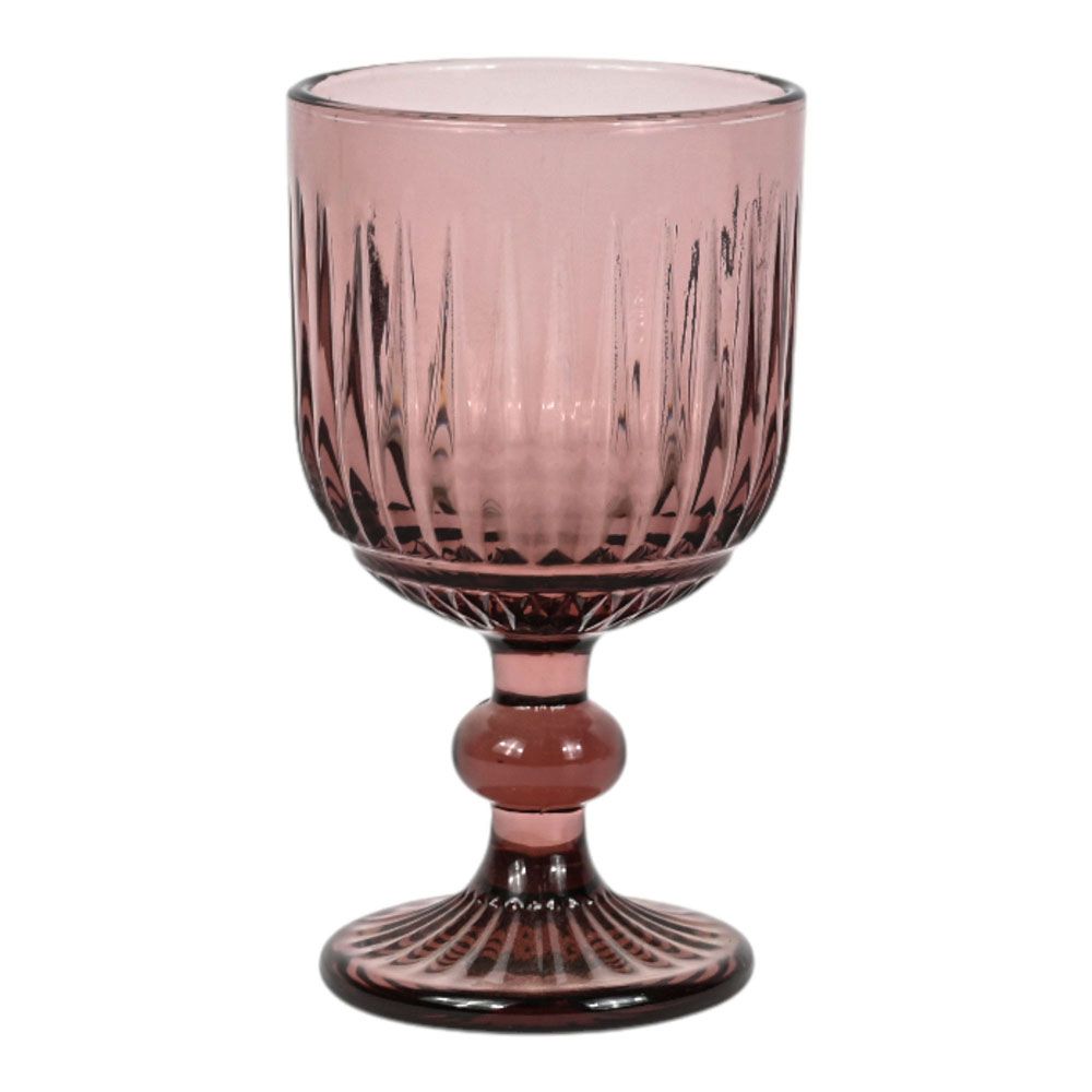 ΣΕΤ 6 ΤΜΧ ΠΟΤΗΡΙΑ ΓΥΑΛΙΝΑ  ΚΟΛΟΝΑΤΑ 235ml ΣΕ ΜΩΒ ΧΡΩΜΑ ANKOR