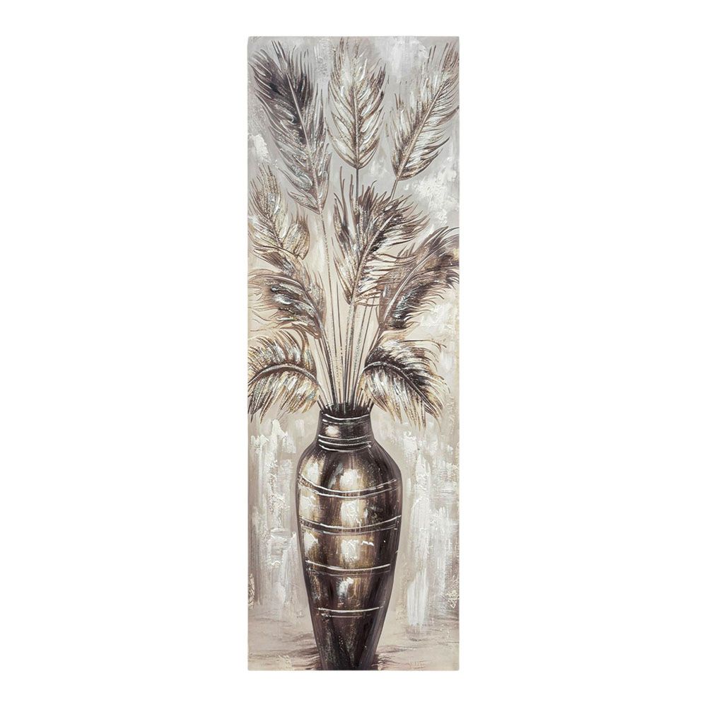 ΠΙΝΑΚΑΣ ΕΛΑΙΟΓΡΑΦΙΑ ΣΕ ΤΥΠΩΜΕΝΟ ΚΑΜΒΑ ΒΑΖΟ ΜΕ ΛΟΥΛΟΥΔΙΑ 30x90εκ. ANKOR