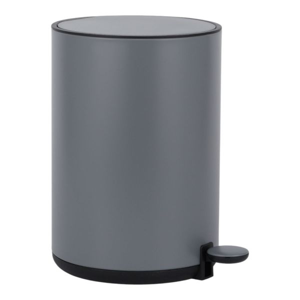 ΚΑΛΑΘΙ ΜΠΑΝΙΟΥ 5lt DUTCH LIFESTYLE ΜΕΤΑΛΛΙΚΟ SOFT CLOSE ΓΚΡΙ  ΜΑΤ ANKOR