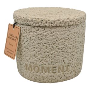 ΑΡΩΜΑΤΙΚΟ ΚΕΡΙ VANILLA & COCONUT ΣΕ ΤΣΙΜΕΝΤΕΝΙΟ ΔΟΧΕΙΟ ΜΕ ΚΑΠΑΚΙ 8,8x8,8x8,4εκ. ANKOR