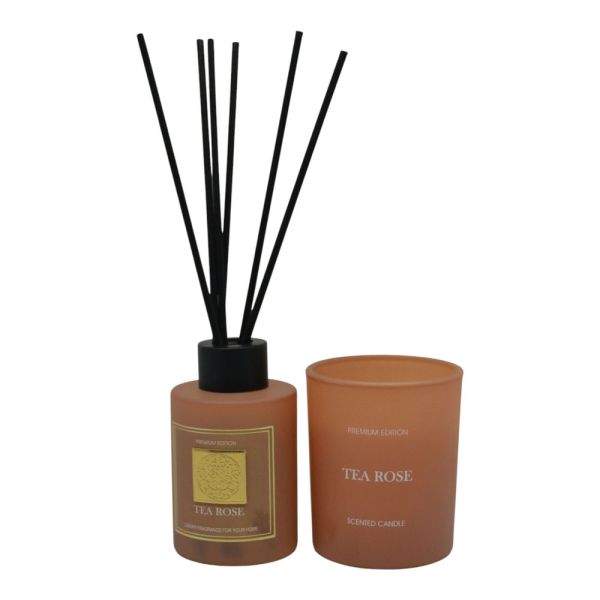 ΣΕΤ ΑΡΩΜΑΤΙΚΟΥ ΧΩΡΟΥ 50ml ΚΑΙ ΚΕΡΙΟΥ TEA ROSE ANKOR