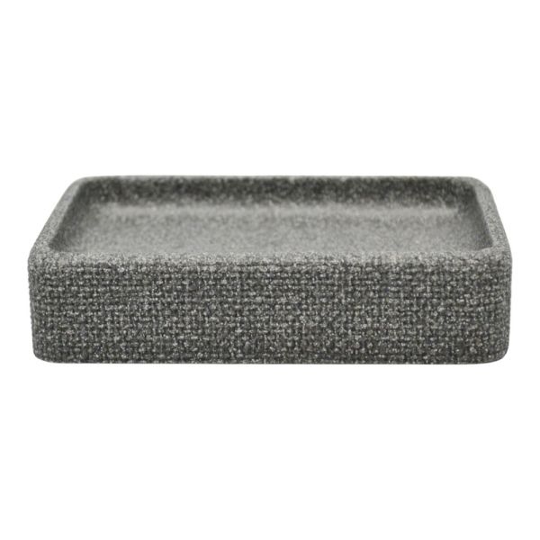 ΣΑΠΟΥΝΟΘΗΚΗ ΠΟΛΥΕΣΤΕΡΙΚΗ ΓΚΡΙ ΜΕ ΣΑΓΡΕ ΥΦΗ 11,8x8x2,7εκ.ANKOR