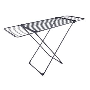 ΑΠΛΩΣΤΡΑ ΔΑΠΕΔΟΥ ΜΕΤΑΛΛΙΚΗ ΕΠΕΚΤΕΙΝΟΜΕΝΗ ΚΑΙ ΠΤΥΣΣΟΜΕΝΗ 18m ΣΕ ΜΑΥΡΟ ΜΑΤ ΧΡΩΜΑ ANKOR